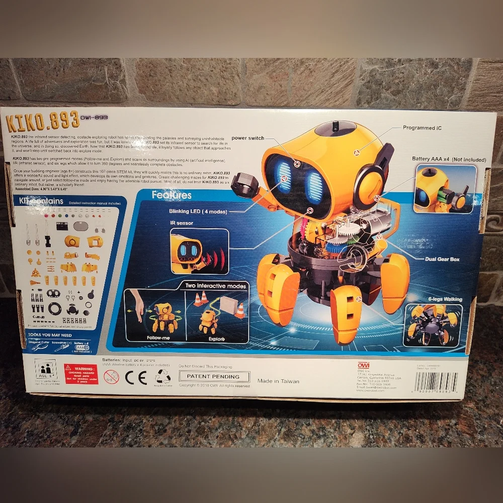 RobotiKits KIKO.893 Interactive Yellow Robot